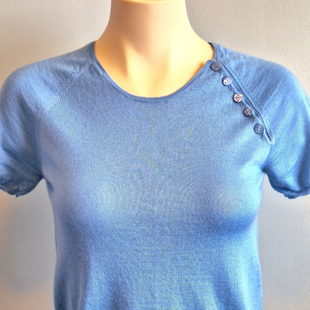 Louis Vuitton authentic cashmere blue sweater - Picture 5 of 10